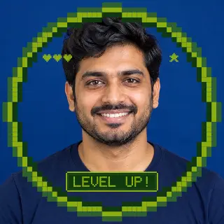 8-bit profile picture ring, Handheld look