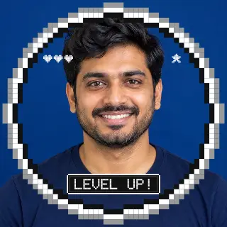 8-bit profile picture ring, Mono look