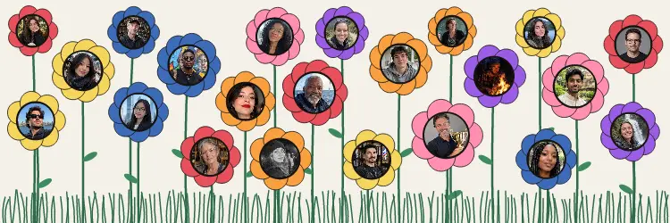 Garden X header, Paper look