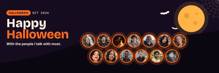 Halloween: Full moon X header, Pumpkin look