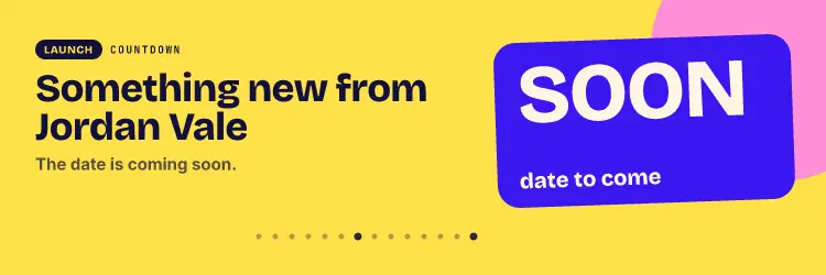 Launch countdown X header, Lemon look