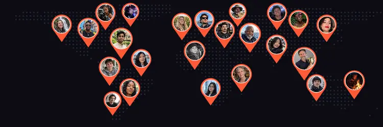 Map pins X header, Night look