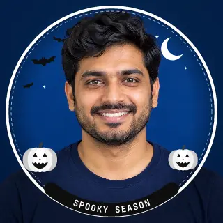 Spooky season profile picture ring, Mono look