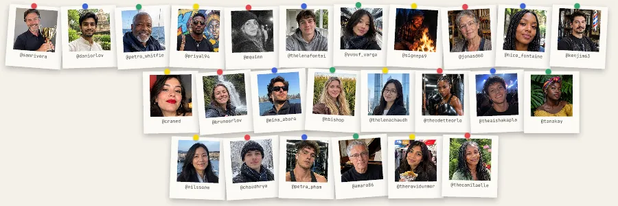 Polaroids header, Paper