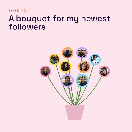 Bouquet card